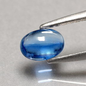 Cianita azul natural de 0,67 ct, transparente, transparente / translúcido