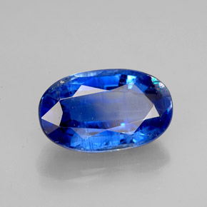 Cianita azul natural de 2,93 ct, corte óvalo, VS-SI
