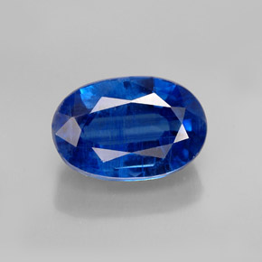 Cianita azul natural de 1,59 ct, corte óvalo, SI