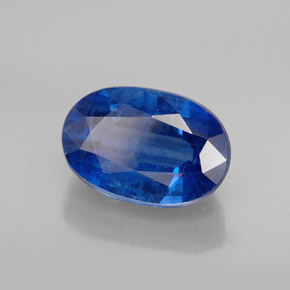 Cianita azul natural de 1,59 ct, corte óvalo, SI