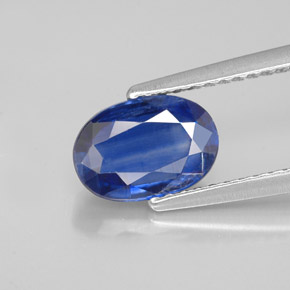 Cianita azul natural de 2,38 ct, corte óvalo, SI