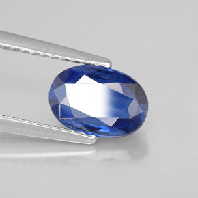 Cianita azul natural de 2,38 ct, corte óvalo, SI