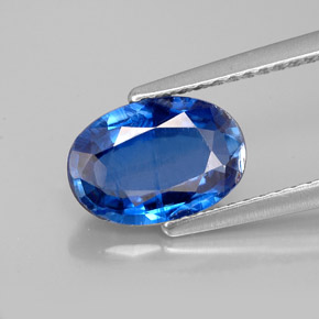 Cianita azul natural de 1,98 ct, corte óvalo, VS-SI