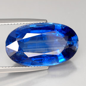 Cianita azul natural de 17,01 ct, corte óvalo, VS-SI