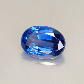 Cianita azul natural de 1,41 ct, corte óvalo, VVS-VS