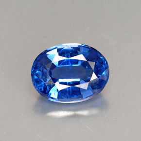 Cianita azul natural de 1,72 ct, corte óvalo, VS