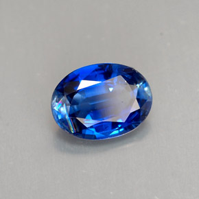 Cianita azul natural de 1,32 ct, corte óvalo, VS