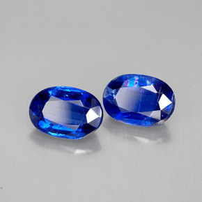 Gemas de cianita azul natural de  ct, corte óvalo, VS-SI