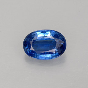 Cianita azul natural de 1,12 ct, corte óvalo, VS