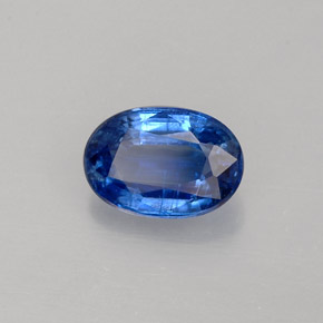 Cianita azul natural de 1,12 ct, corte óvalo, VS