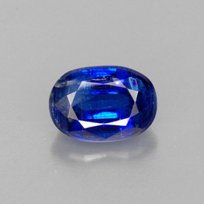 Cianita azul natural de 1,42 ct, corte óvalo, SI