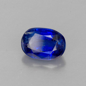 Cianita azul natural de 1,42 ct, corte óvalo, SI