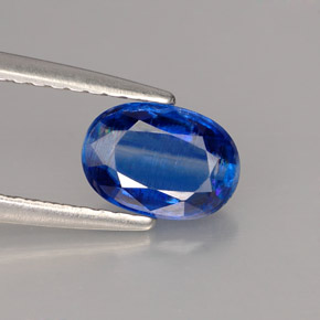 Cianita azul natural de 1,03 ct, corte óvalo, VS-SI