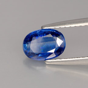 Cianita azul natural de 1,03 ct, corte óvalo, VS-SI