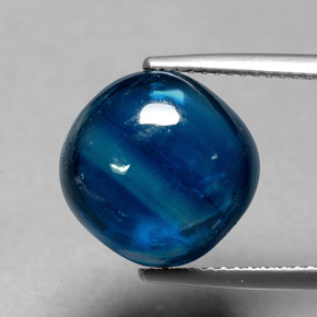 Cianita azul natural de 13,00 ct, transparente, transparente / translúcido