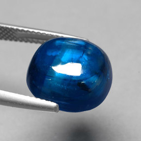 Cianita azul natural de 13,00 ct, transparente, transparente / translúcido