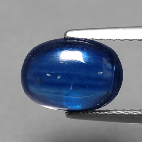 Cianita azul natural de 3,77 ct, corte óvalo, translúcido