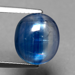Cianita azul natural de 4,83 ct, transparente, transparente / translúcido