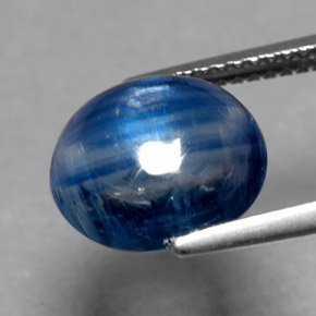 Cianita azul natural de 4,83 ct, transparente, transparente / translúcido