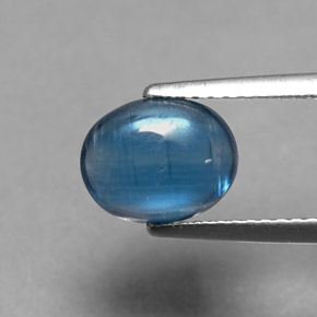 Cianita Azul natural de 2.40 ct, Corte Óvalo, Translúcido