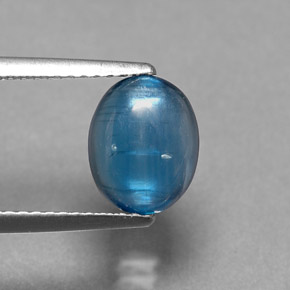 Cianita Azul natural de 2.40 ct, Corte Óvalo, Translúcido
