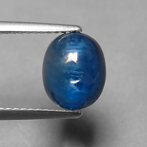 Cianita Azul natural de 3.06 ct, Corte Óvalo, Translúcido