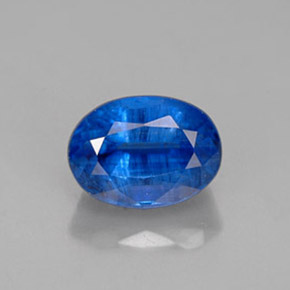 Cianita azul natural de 1,44 ct, corte óvalo, VS-SI