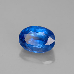 Cianita azul natural de 1,44 ct, corte óvalo, VS-SI
