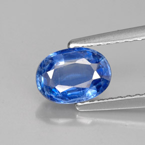 Cianita azul natural de 1,04 ct, corte óvalo, VS-SI