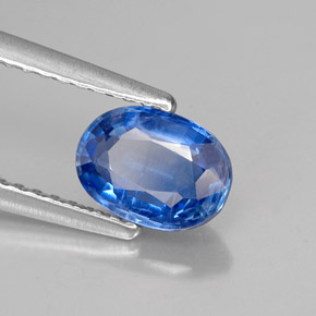 Cianita azul natural de 1,04 ct, corte óvalo, VS-SI