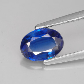 Cianita azul natural de 1,10 ct, corte óvalo, VS-SI