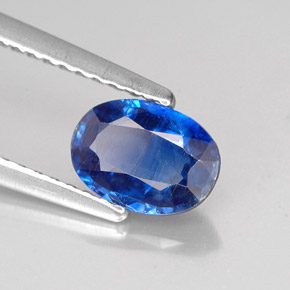 Cianita azul natural de 0,94 ct, corte óvalo, VS-SI