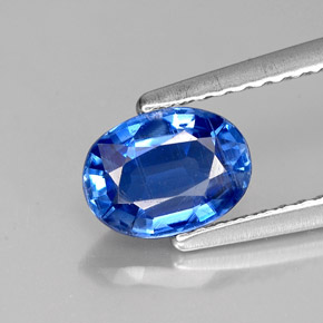 Cianita azul natural de 1,04 ct, corte óvalo, VS-SI