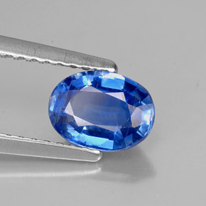 Cianita azul natural de 1,04 ct, corte óvalo, VS-SI