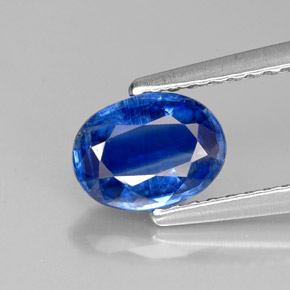 Cianita azul natural de 1,06 ct, corte óvalo, VS-SI