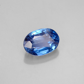 Cianita azul natural de 1,18 ct, corte óvalo, VS-SI