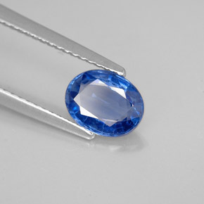 Cianita azul natural de 1,18 ct, corte óvalo, VVS-VS