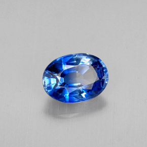 Cianita azul natural de 1,17 ct, corte óvalo, VVS-VS