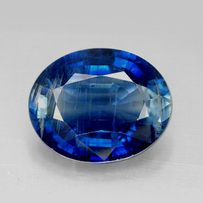 Cianita azul natural de 11,63 ct, corte óvalo, SI
