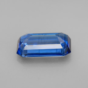 Cianita Azul natural de 3.79 ct, corte esmeralda, SI