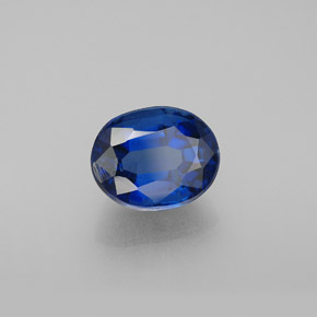Cianita azul natural de 2,77 ct, corte óvalo, VS