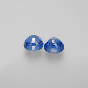 Gemas de cianita azul natural de  ct, corte redondo, VS