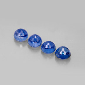 Gemas de cianita azul natural de  ct, corte redondo, VS