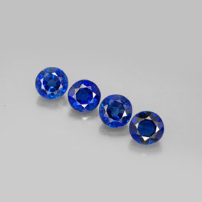 Gemas de Cianita Azul natural de  ct, Corte Redondo, VS