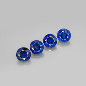 Gemas de Cianita Azul natural de  ct, Corte Redondo, VS