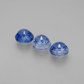 Gemas de cianita azul natural de  ct, corte redondo, VS