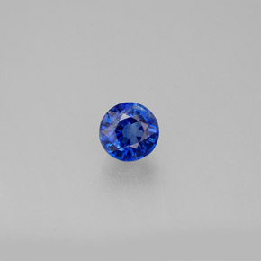 Cianita Azul natural de 0.78 ct, Corte Redondo, VS-SI