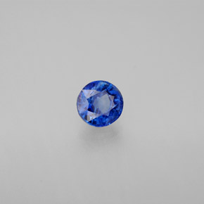 Cianita Azul natural de 0.78 ct, Corte Redondo, VS-SI
