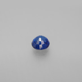 Cianita azul natural de 0,72 ct, corte redondo, VS