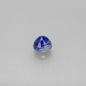 Cianita azul natural de 0,78 ct, corte redondo, VS